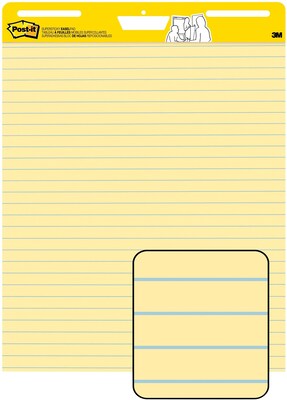 Post-it Super Sticky Wall Easel Pad, 25 x 30, Grid Lined, 30 Sheets/Pad,  6 Pads/Pack (560 VAD 6PK)