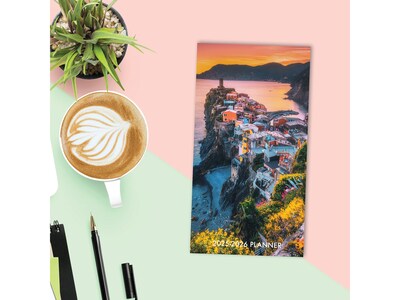 2025-2026 Willow Creek Italy 3.5" x 6.5" Monthly Planner, Paper Cover, Multicolor (47019)