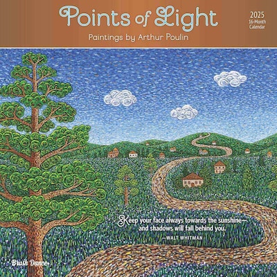 2025 Brush Dance Points of Light 12 x 24 Monthly Square Wall Calendar, (9781975481230)