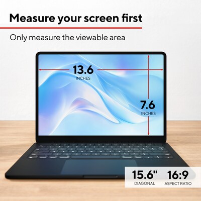 Staples TECH Anti-Glare Privacy Filter for 15.6" Laptop (16:9) (ST62132)