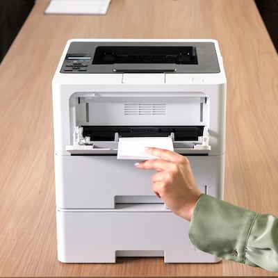 Brother HL-L6210DWT Business Monochrome Laser Printer, Dual Paper Trays, Wireless Networking