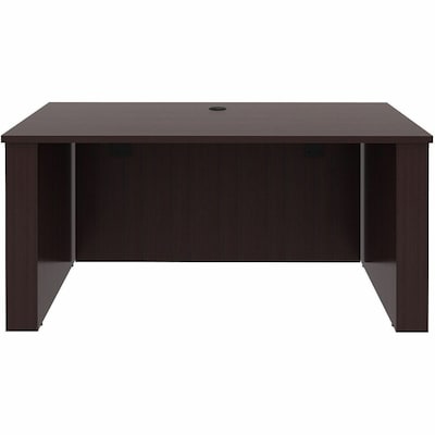 Lorell Essentials 60"W Sit to Stand Workstation Desk, Espresso Brown (LLR69641)