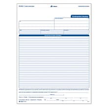 Adams 3-Part Carbonless Contractors Invoice Forms, 8.5W x 11.44L, 100/Pack (ABF NC3822)