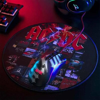 Subsonic AC/DC 11.8" Round Gaming Mouse Pad (SA5646-A2)