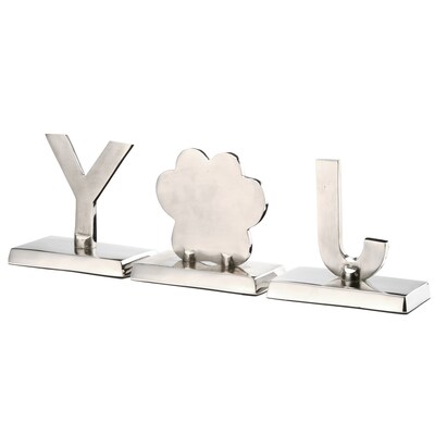 National Tree Company 5" Gold Sparkle JOY Stocking Holders, 3-Pieces (MO57-MAE20219-1)