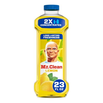 Mr. Clean Antibacterial Multi-Surface Cleaner, Lemon Scent, 23 Fl. Oz., 6/Carton (11292CT)