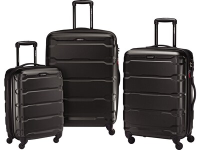 Samsonite Omni PC Polycarbonate 3-Piece Luggage Set, Black (68311-1041)