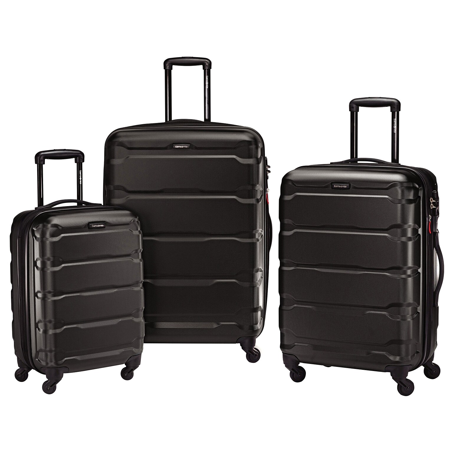 Samsonite Omni PC Polycarbonate 3-Piece Luggage Set, Black (68311-1041)
