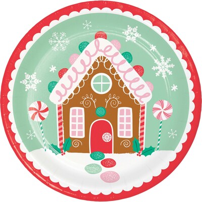 Say Hooray! Holiday Sweets Paper Plates and Napkins Kit, Multicolored, 48/Pack (DTC9403E2G)