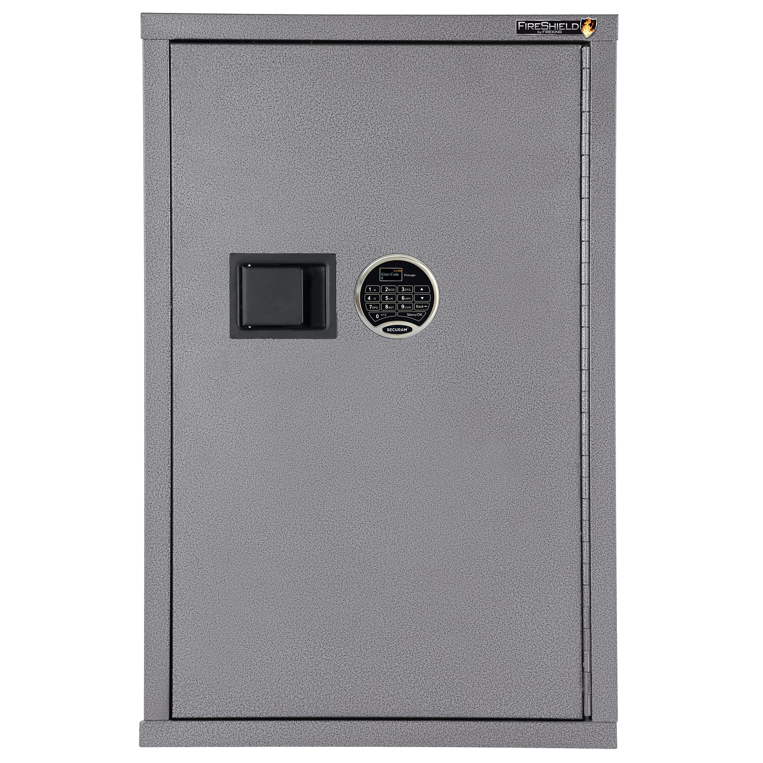 FireKing FireShield Storage Cabinet, Fire Resistant, Single Door w/ Electronic Lock, Silver (HSC-3422-DSTEL)