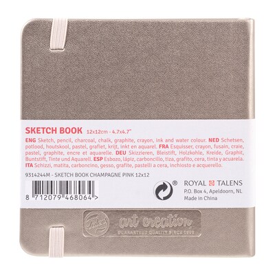 Talens Art Creation 4.7" x 4.7" Sketch Book, 80 Sheets/Book, 5/Bundle (TLN9314244M-5)