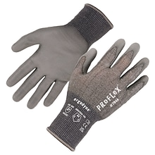 Ergodyne ProFlex 7044 PU Coated Cut-Resistant Gloves, ANSI A4, Gray, XXL, 1 Pair (10496)