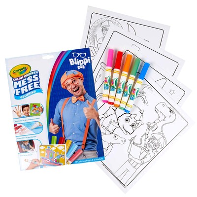 Crayola Color Wonder: Blippi Coloring Book, 18 Pages, 2 Sets/Bundle (BIN752726-2)