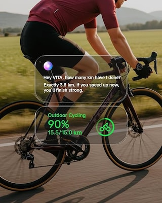 Cubitt Terra Smart Watch, Dual-Band GPS, 37.59mm, Desert Sand, Silicone Band (CT-TERRA9)