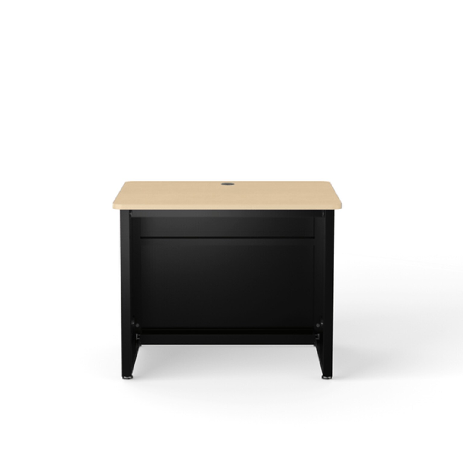VersaDesk 48W Enclosed Versa Classroom Desk, Maple/Black (CD4824-BM)
