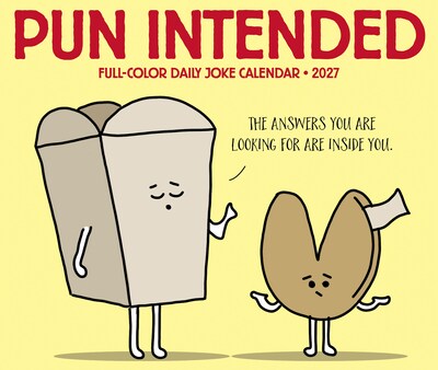 2027 Willow Creek Pun Intended 6.5" x 5.4" Day-to-Day Calendar, Assorted Colors (63705)