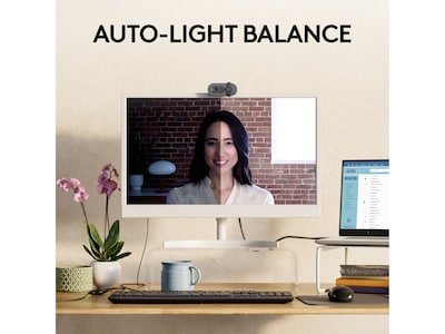 Logitech Brio 100 Full HD 1080p Webcam, 2 Megapixels, Graphite (960-001580)