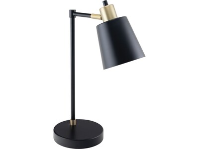 V-Light LED Desk Lamp, 19H, Gold/Black Matte Metal (SV20106TH)