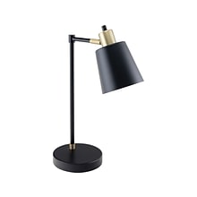 V-Light LED Desk Lamp, 19H, Gold/Black Matte Metal (SV20106TH)