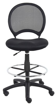 Boss® Mesh Drafting Stool; Black