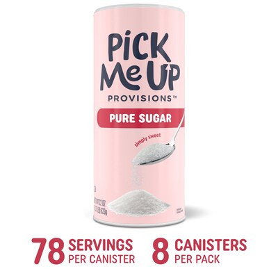 Pick Me Up Provisions™ Pure Sugar, 22 oz. Canister, 8/Pack (PM62430/90698)