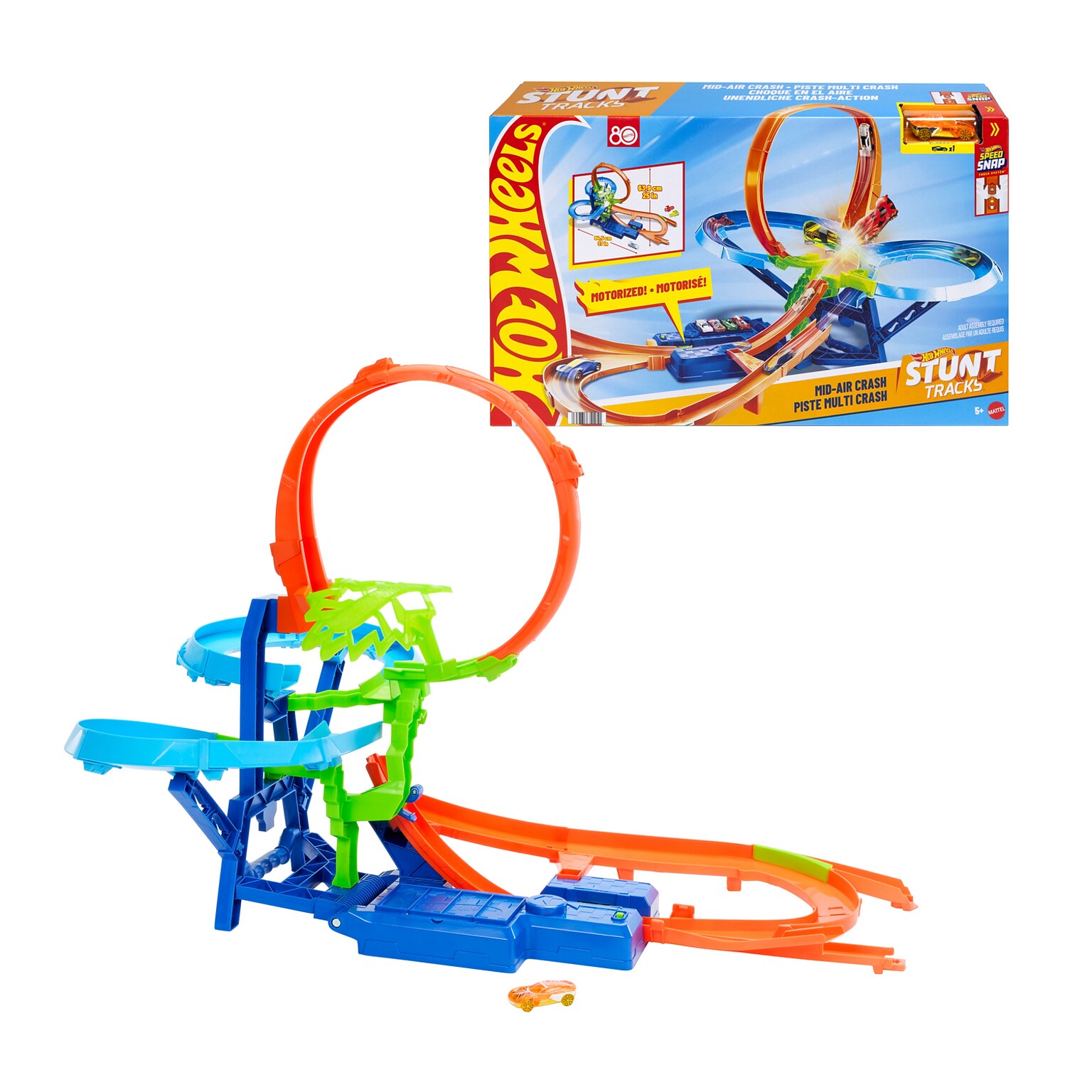 Mattel Hot Wheels Stunt Tracks Mid-Air Crash (JFD12)