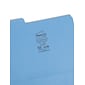 Smead SuperTab® File Folder, 3 Tab, Letter Size, Blue, 100/Box (11986)