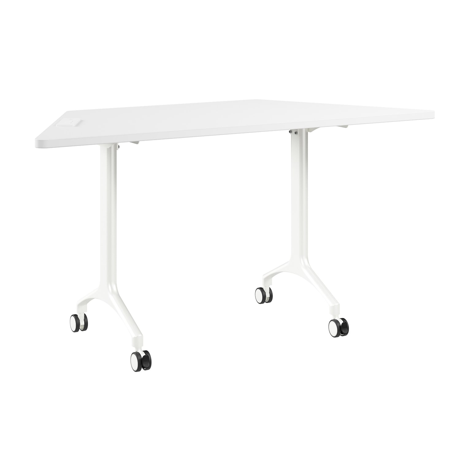Bush Business Furniture Synergy 60W Trapezoid Shaped Conference Table, White (SGD160WH)