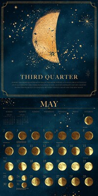 2027 Willow Creek Moon Magic 12" x 12" Monthly Wall Calendar, Assorted Colors (61305)