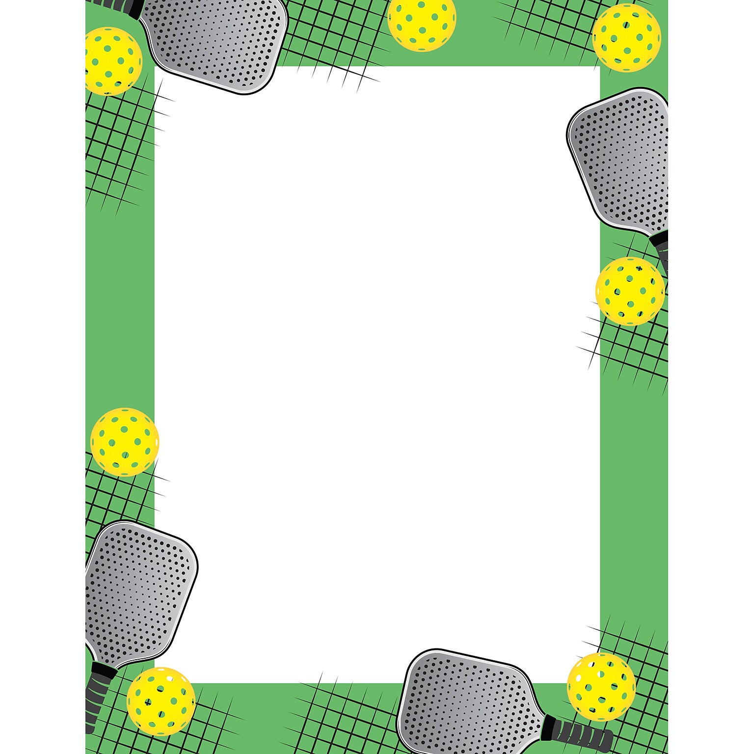 Great Papers Pickleball Everyday Letterhead, Multicolor, 50 Sheets/Pack (2025017)