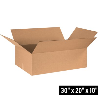30 x 20 x 10 Shipping Boxes, 32 ECT, Brown, 15/Bundle (302010)