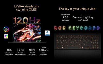 ASUS Vivobook S 15 OLED 15.6" Laptop, Copilot+PC, AMD Ryzen AI 9 HX 370, 32GB RAM, 1TB SSD, + 17 hours battery, Windows 11