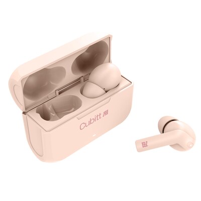 Cubitt Gen 2 Wireless Active Noise Canceling Earbuds, Bluetooth, Pink (CTEG2-5)