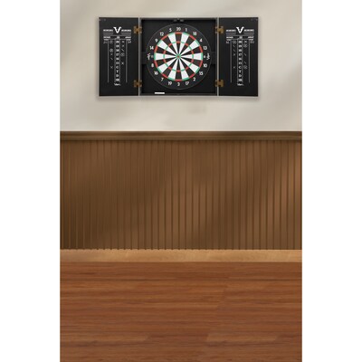 Viper Hideaway Dartboard Cabinet with Reversible Traditional and Baseball Dartboard (40-0375)
