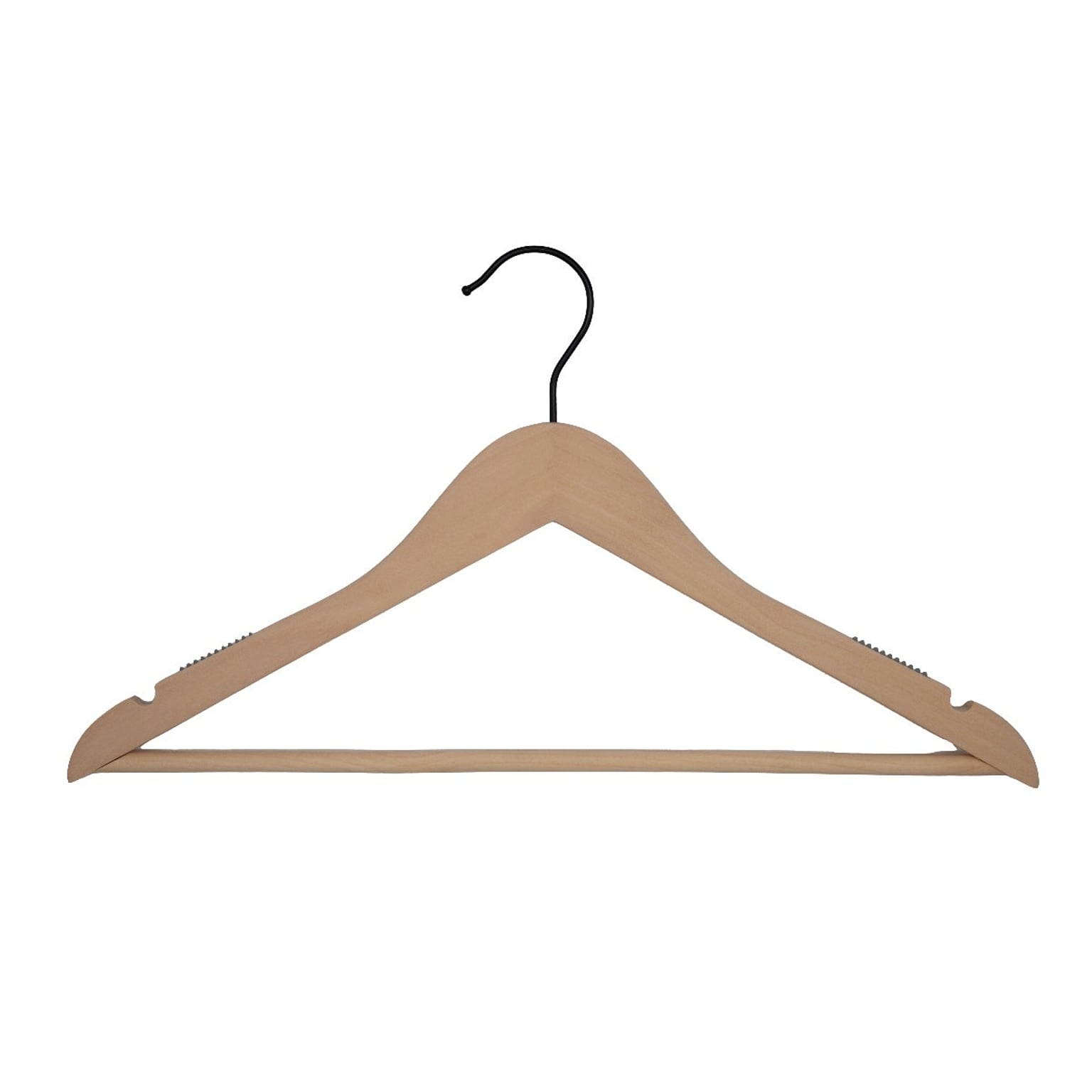Nahanco Wood Clothes Hangers, Raw Wood, 100/Carton (21517WBBH)