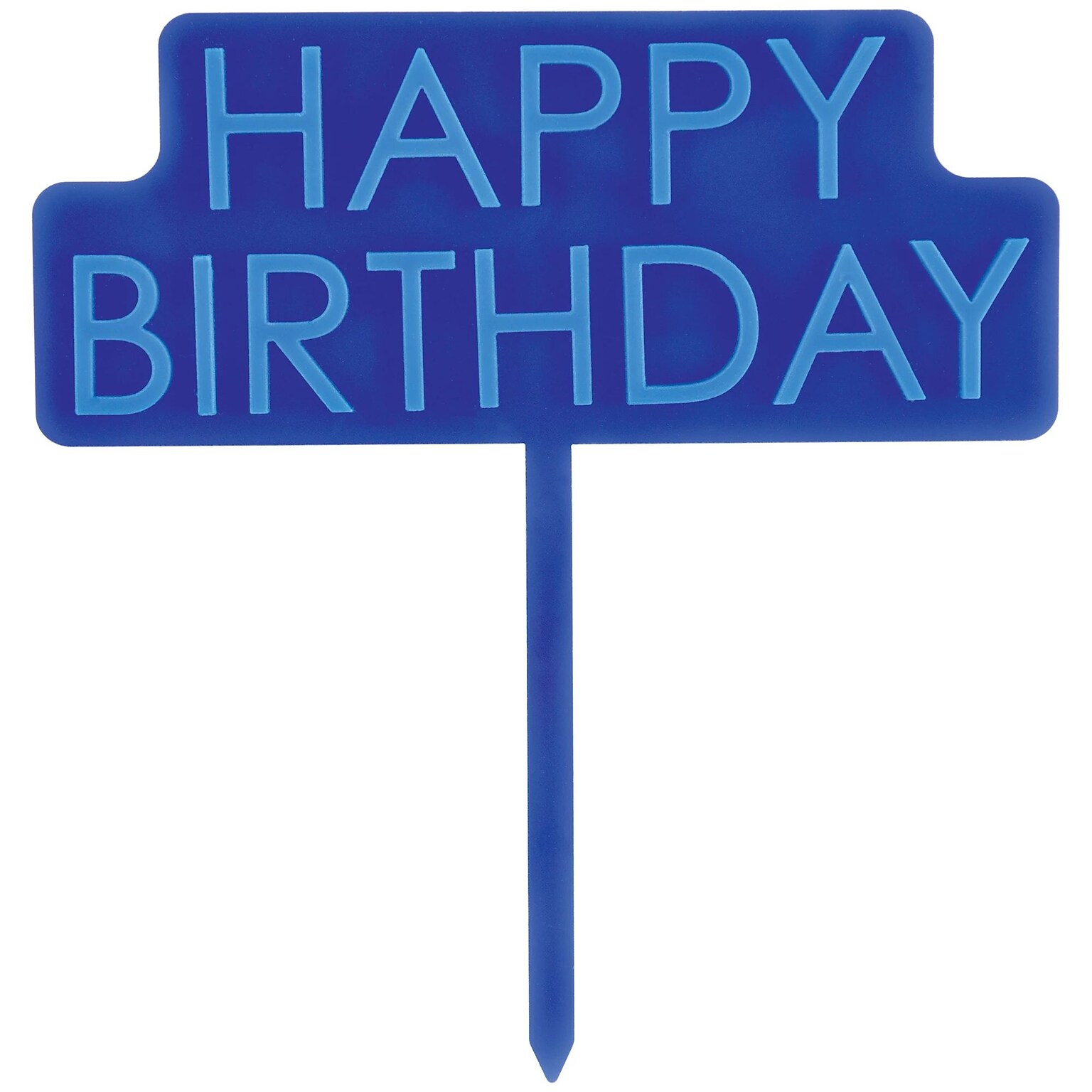 Party City Happy Birthday Cake Topper, Navy (AM100130)