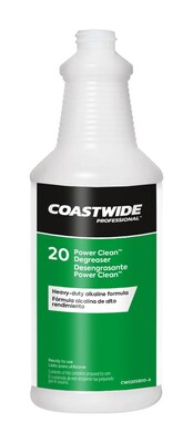 Coastwide Professional™ Power Clean 32 Oz. Spray Bottle, White (CW0730SB-A)