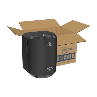 SofPull Centerpull Junior Capacity Paper Towel Dispenser by GP PRO, Black (58008B)