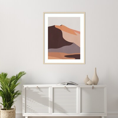 Amanti Art Desert Dunes II by Annie Warren Wood Framed Wall Art Print, 33" x 41" (A42676845869)