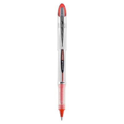 uni-ball Vision Elite Rollerball Pens, Bold Point, 0.8mm, Red Ink (69023)