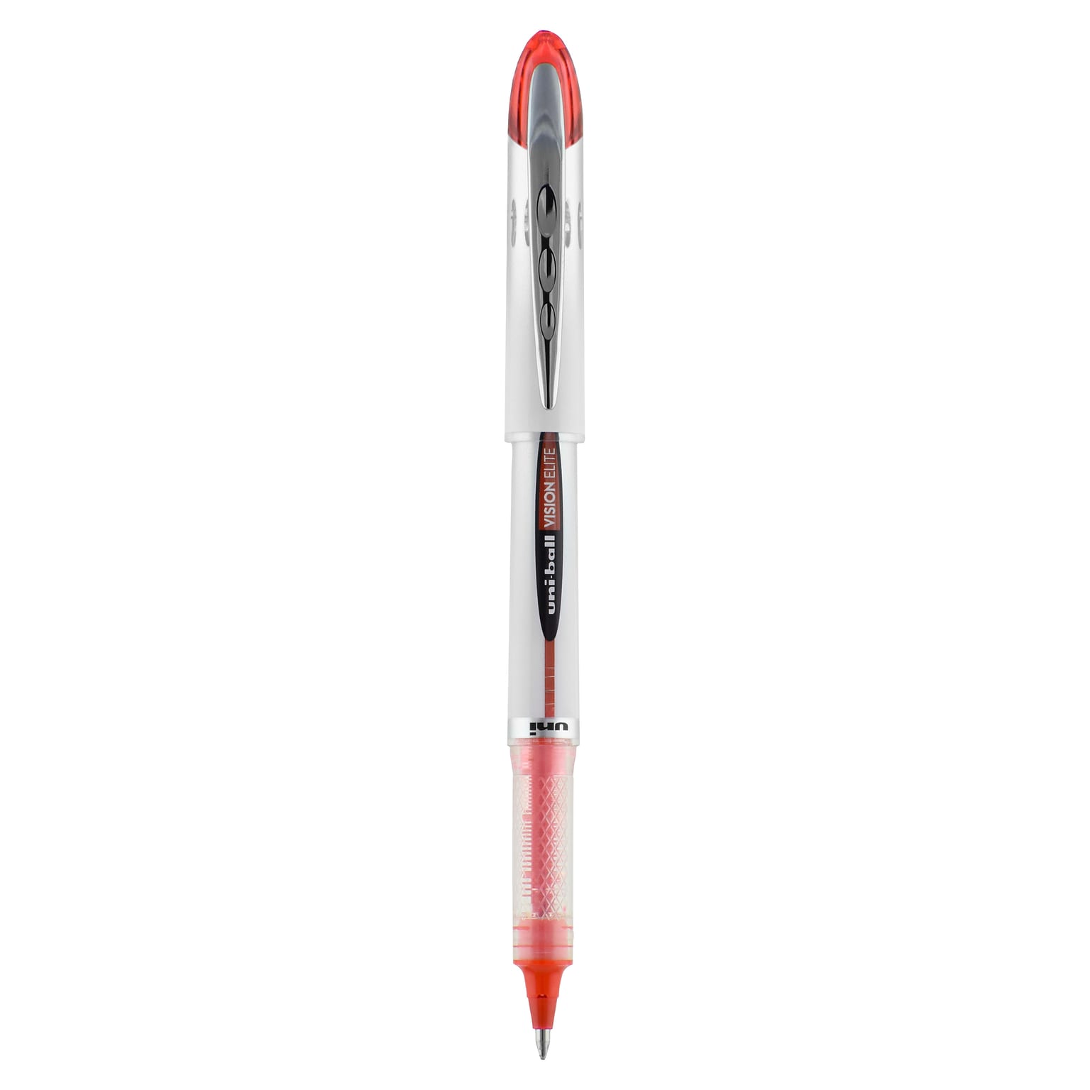 uniball Vision Elite Rollerball Pens, Bold Point, 0.8mm, Red Ink (69023)