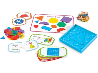 Learning Resources Skill Builders! First-Grade Geometry Activity Set (LER1239)