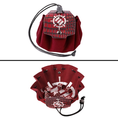 ENHANCE DnD Solid Metal Dice Set, Red (ENTTDM7520RDWS)