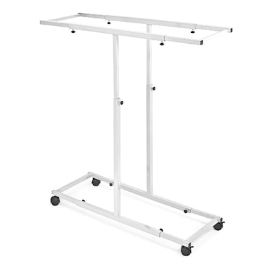 AdirOffice Steel Mobile Vertical Large File Storage Plan Center For Blueprints, White (614-WHI)
