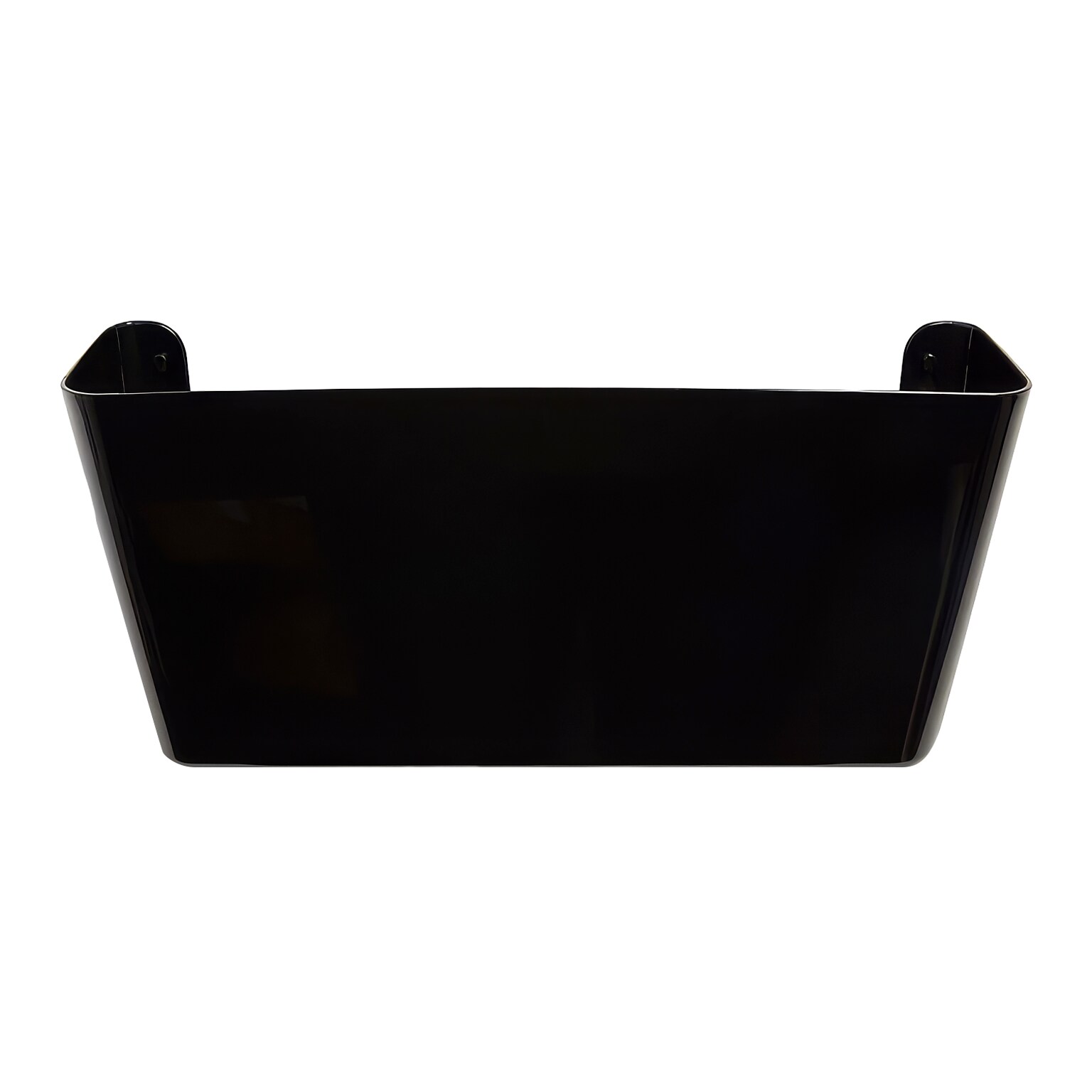 TRU RED Unbreakable Plastic Letter Wall File, Black, Single-Pocket – Heavy-Duty Wall-Mounted File Holder for Mail & Documents