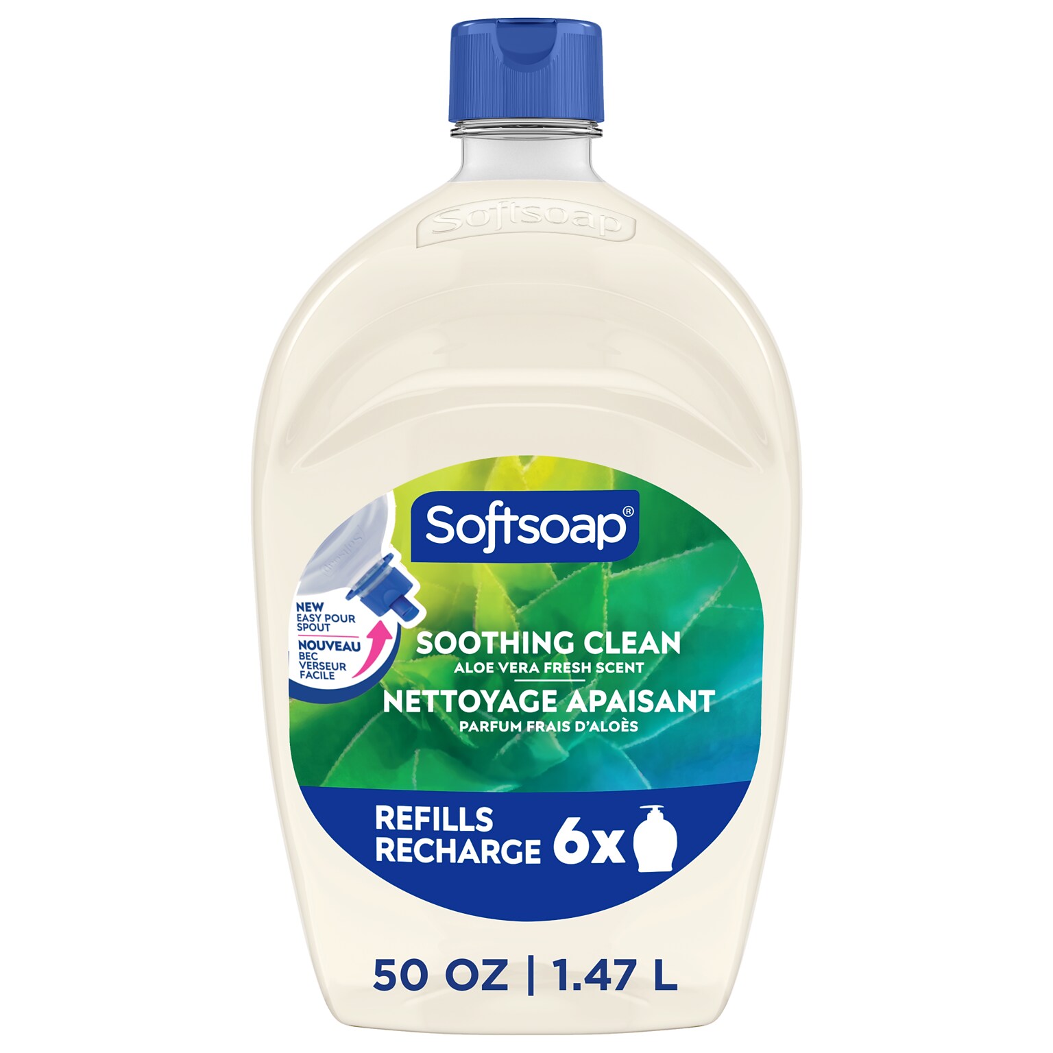 Softsoap Soothing Clean & Liquid Hand Soap Refill, Aloe Vera Scent, 50 oz.(61046117)