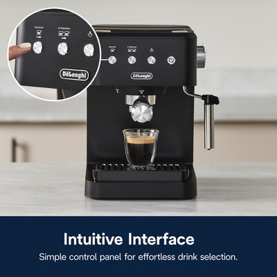 De'Longhi Stilosa 2-Cups Steam Espresso Machine, Black (EC260BK)
