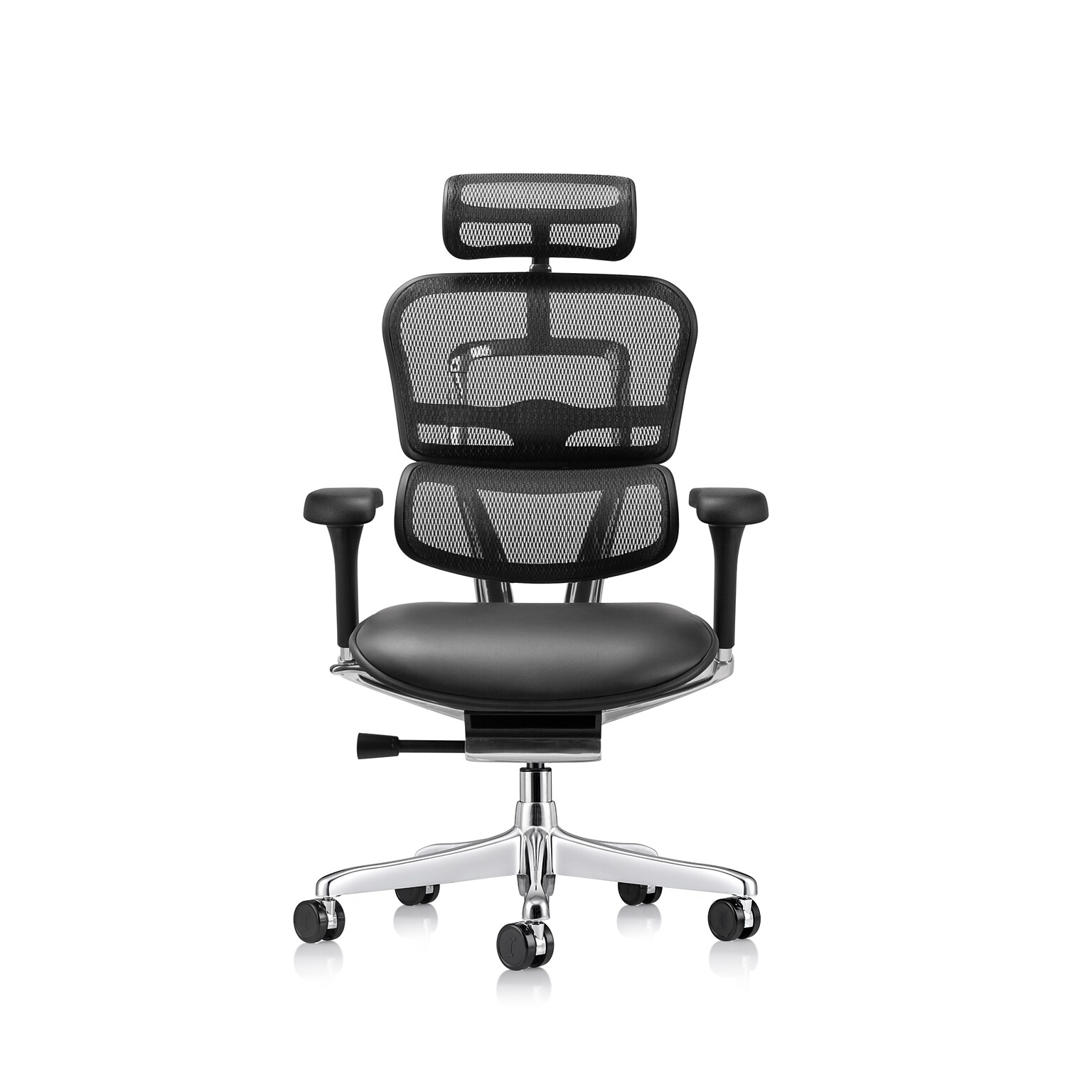 Eurotech Ergohuman Gen2 High Back Mesh Office Chair w/ Headrest, Black (LEM4ERG-GEN2)