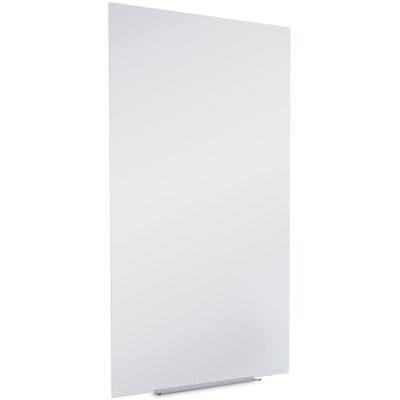 Quartet InvisaMount Vertical Glass Dry-Erase Board, 2.3' x 4.2', White (QRTQ012850IMW)