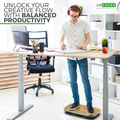 Uncaged Ergonomics BASE+ Active Standing Desk Balance Board (BSE+-s)